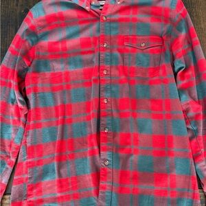 Southern Proper Red and Green Plaid Button Down Shirt
